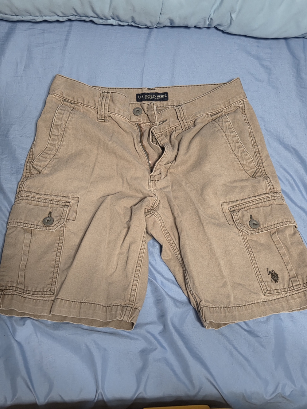 U.S. Polo Assn. Men's Gray Cargo Shorts Size W30
